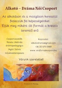 Read more about the article Alkotó-dráma női csoport indul Fóton!